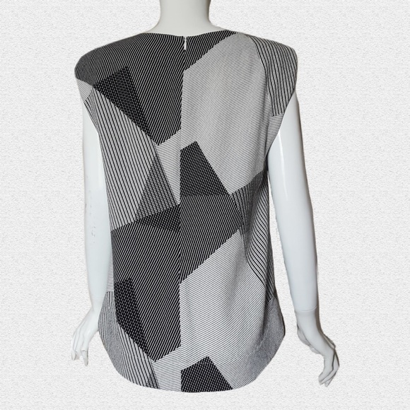 VERONIKA MAINE Patch Style Stripes Blouse - Picture 2 of 7